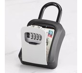 Wall Mounted Key Safe 4-digit Password Key Secure Storage Lock Manager Hold Up to 5 Keys Lock Box Wall Mounted Key Storage Box