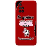 Funda Silicona Líquida Roja para Xiaomi Redmi 10 (2021/2022) diseño Vaca Dibujos