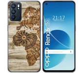 Funda Silicona para Oppo Reno 6 5G diseño Madera 07 Dibujos