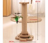 Cat Scratch Board Durable Sisal Scratcher Funny Cat Stick Balls Turntable Toys Cats Grab Column Cats Climbing Frame Pet Supplies