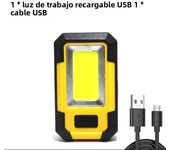 Rechargeable LED Flashlight Multifunctional Portable Torch COB Work Light with Magnet Outdoor Camping Lantern Power Bank