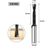 1pc Woodworking Forstner Drill Bits Hole Opener Reversible Gang Drill 70mm Length Router Bit For Wood Carbide Row Drill Head