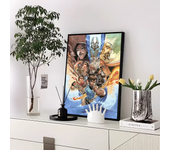 Avatar The Last Airbender Aang Fight  Self-adhesive Art Poster HD Quality Wall Art Retro Posters for Home Home Decor