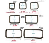 10 Pcs/Pack Wire Formed Metal D-Ring Rectangle Loops Tri-Glide Slider Adjuster Non-Welded Belt Strap Buckle
