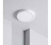 Ledkia Plafón LED 18W Circular SwitchCCT Seleccionable Ø225 mm Regulación Compatible con Mando RF V2  Seleccionable (Cálido-Neutro-Frío)