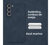 Luxury Sheepskin Leather Case for Samsung Galaxy S24 S23 FE Ultra Plus S22 S21 S20 S10 Note 20 Note 10 Lite 5G Retro Back Cover