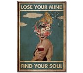 Retro Sheets Wall Art Vintage Pictures Canvas Paintings Be Kind Lose Your Mind Find Your Soul Yoga Posters Home Room Decoration