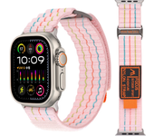 Nylon Loop For Apple Watch Ultra Band 46mm 45mm 44mm 42mm 49mm 40mm 41mm Elastic Nylon Bracelet IWatch Series 10 9 8 7 Se Strap