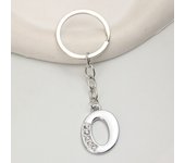 Simple A-Z 26 Letter Pendant Keychain English Alphabet Keyring For Friend Good Gift Holder Handbag Car Jewelry