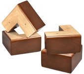 Patas de sofá de madera para muebles, patas de sofá en forma de L, patas de tocador, juego de 4