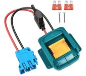 Adaptador de rueda eléctrica para batería LXT de 18V de Makita con conector de mazo de cables y fusible para clavija-Perego 12