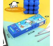 Password Lock Popular Pencil Box Cute Double Sided Large Capacity Multi-function Button Pencil Box Boys and Girls Egg Party