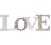 DAMDAM GO  Letras Decoración Cartel Colgador Led para Pared o Sobremesa Madera Estilo nordico