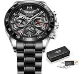 LIGE Fashion Men's Watches Top Brand Luxury Stainless Watch for Men Steel Casual Sports Man Chronograph Quartz Relogio Masculino