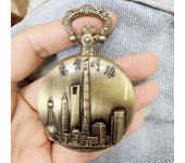 Fashionable Multiple Spherical Styles Vintage Relief Steampunk Carved And Hollowed Out Roman 15 Types Pocket Watch On Chain
