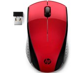 Mouse raton hp optico wireless inalambrico 220 rojo