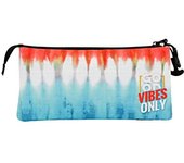 Oh My Pop Good Vibes Mint ECO Triple Pencil Case, Blue