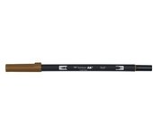 Tombow - ROTULADOR TOMBOW DOBLE PUNTA PINC. CHOCO - Pack de 6 unidades ABT-969