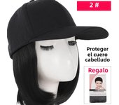 28cm Synthetic baseball wig bob hair type hat and head naturally connected adjustable cap Adjustable for women holiday party use