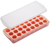 Cubiteras de hielo con forma de garra de gato para congelador, apilables, de silicona sin BPA y con tapa, moldes cuadrados de fácil liberación para bebidas, jugos y café (verde)