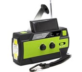 Solar Power Emergency Hand Crank Radio AM FM Weather Radio, SOS, 3 Modes ,Reading Lamp