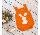 Body de Primavera para Bebé, ropa Tejida con bonito Conejo para niños y niños, mono con neumáticos, Monos de 0 at 18m, ropa Infantil de Pascua
