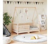vidaXL Estructura de cama para niños madera maciza de pino 70x140 cm