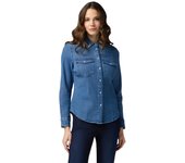 Más allá-Camisa Vaquera con biseles