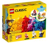 LEGO CLASSIC - LADRILLOS CREATIVOS TRANSPARENTES, 11013, TIENDA CON LICENCIA OFICIAL