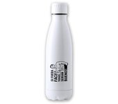 MERCHANDMANIA Bidón 700 ml acero inoxidable frase motivadora si fuera fácil todos serían buenos tapon seguridad botella