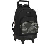 MOCHILA GRANDE CON RUEDAS COMPACT EXTRAIBLE SAFTA "STONE" 33X45X22 CM (Safta 642352918)