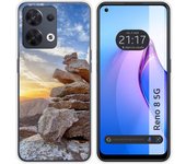 Funda Silicona para Oppo Reno 8 5G diseño Sunset Dibujos