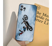 1pc Moto Cross Motorcycle Sport Phone Case Silicone Soft For IPhone 16 15 14 13 12 11 Plus Pro Max Plus