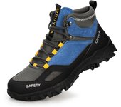 Botas de seguridad para hombre, zapatos de trabajo de alta calidad con punta de acero, antideslizantes, ANTIPERFORACIONES, indestructibles