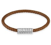 Guess Pulsera Hombre Mare Magnum De Acero Plateado