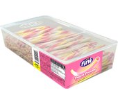 Fini Comprar Regaliz Fini Tubes Creamy Fresa y Platano Strawberry banana and cream  Regaliz Relleno  Estuche 200 Uds