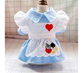 Vestido para Mascotas Verde Corazón A1 S
