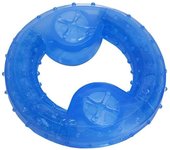 Juguete para masticar para perros, juguete con forma de anillo para perros, juguete para masticar para la dentición de cachorros, juguete refrescante para mordeduras de perros para limpiar los dientes de los perros y masajear las encías