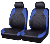 Car Interior Hot selling high-end pu with 5/2Pcs Quilted Leather Thread Pressing Seat Covers Airbag Compatible Breathables Tools