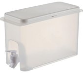 Dispensador de Bebidas de plástico de 1 galón con Grifo, recipiente de plástico para Agua, ideal para té Helado, Jugo, Cerveza, VI y Licor.