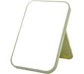 Espejo Super HD Espejo de sobremesa Espejo plegable Espejo de maquillaje diseñado con soporte Espejo de mano/mano libre - verde