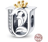 New in 26 A-Z Alphabet Beads 925 Sterling Silver Letter Charm Fits Original Pandora Charms Bracelet Silver Jewelry For Women