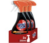 Vitroclen - Limpiador de Vitrocerámica Pistola, Pack 3x 250 ml, Limpieza Profesional, Brillo Superior