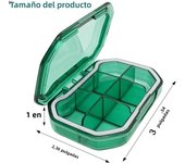 2Pcs 7 Days Pill Storage Box Mini Travel Portable Medicines Dispenser Box Multifunction Plastic Seven Compartment Sealer Box