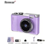Cámara Digital HD 64MP Con Autofocus Para Fotografía Y Vídeo Pantalla De 2.4 Pulgadas Portátil Para Niños Y Adultos Principiantes Cámara De Vlog