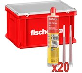 Caja 20 Botes Anclaje/Taco químico FISCHER FIS P Plus 300 T + Caja Plástico 573261