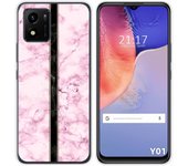 Funda Silicona para Vivo Y01 diseño Mármol 04 Dibujos