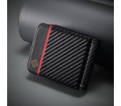 Carbon Fiber Leather Case For Samsung Galaxy Z Flip 6 5 4 3 5G Flip5 Flip4 Flip6 Magnetic Flip Wallet Card Holder Phone Bag Etui