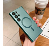 Luxury For MagSafe Magnetic Wireless Charging Case For Samsung Galaxy S24 S23 S22 S21 Ultra Fe Plus Shockproof Protective Cover
