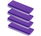 Piedra pómez para pies, para eliminar callos y durezas (paquete de 4) (morado)